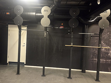 Crossfitrigg Kraftmark med numrerade hål