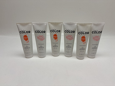 6 st. Färginpackning för hår Treat my Color, rosa och persika.