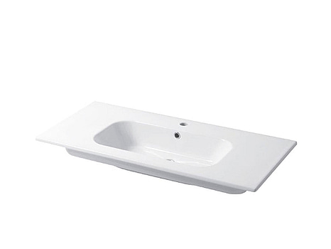 Tvättställ Disegno Ceramica, Qubo Square 101 P46 Vit