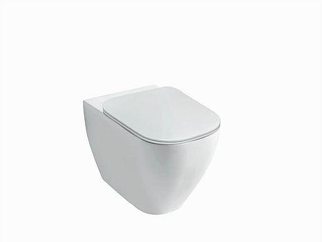 Toalett Disegno Ceramica. Forever 55 Floor Standing WC, Sabia