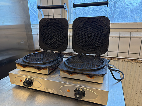 Våffeljärn dubbel, Bartscher, 370.161, 230 V