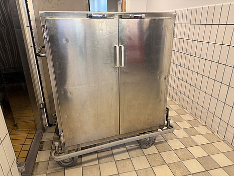 Värmehållningsvagn, rullbar, rostfritt