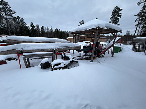 Vedprocessor Silvalog med stockbord