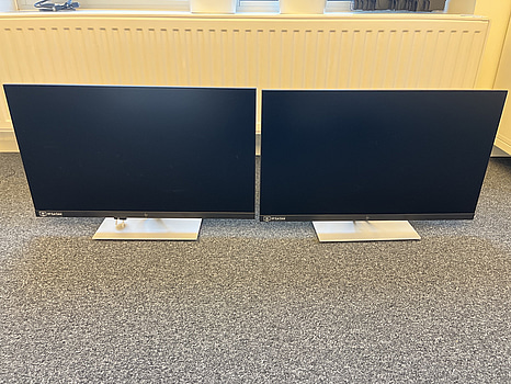 2 st skärmar 27", HP E27 G4