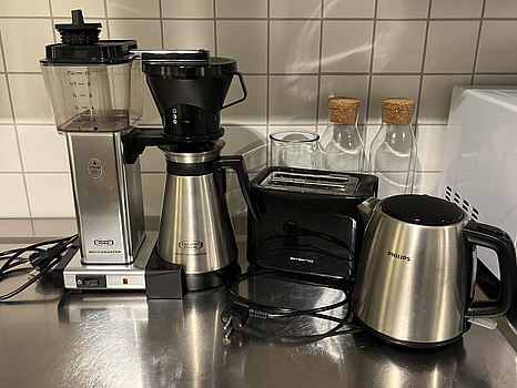 Kaffebryggare, Moccamaster samt vattenkokare och brödrost