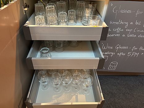 Parti med diverse glas