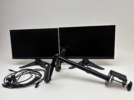 2 st. Datorskärmar Lenovo, A21238FG1 inkl. Stativärm