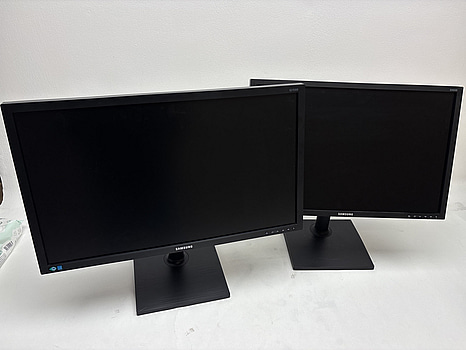 2 st. Datorskärmar Samsung S27E650D, 27 tum, Samsung S24E650DW, 24 tum