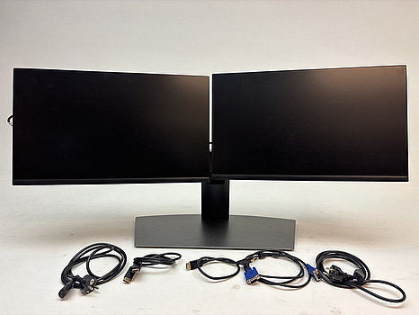 2 st. Datorskärmar Dell P2422H inkl. stativ