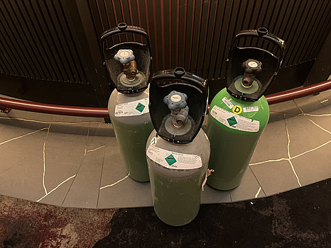 3 st. Kolsyreflaskor