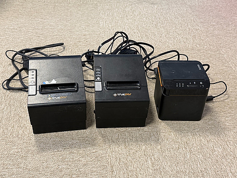 Kvittoskrivare 3 st, TruePOS samt Sunmi