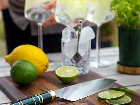 2 st. Kockkniv Bon Centuri Chefs Knife, 20 cm, Saint Marquis green.