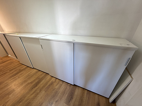 2 st skåp med lås, 160x45x120 cm