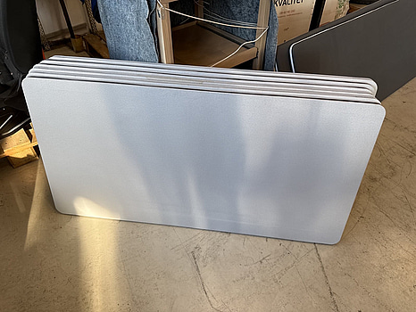 6 st bordsskärmar, 140x67 cm, fästen saknas