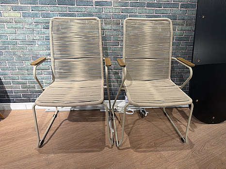 Utestolar, beige, 2 st, Venture Home