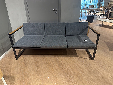 Lounge-soffa, grå/svart, Venture Home