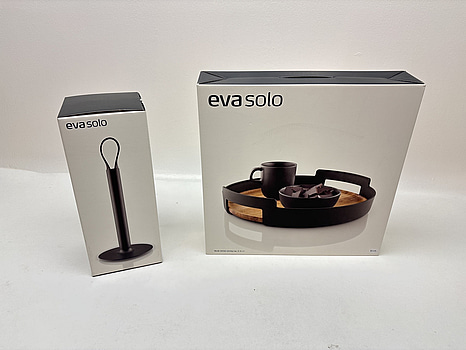 Serveringsicka och Köksrullehållare Eva Solo. Ord. pris inkl. moms: ca 1798 kr.