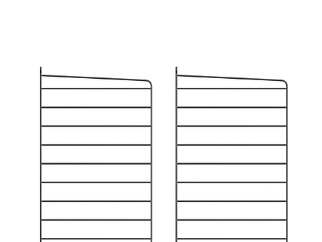 2 st. Väggavlar String, grå 50x30 cm. Ord. pris inkl. moms: ca 879 kr.