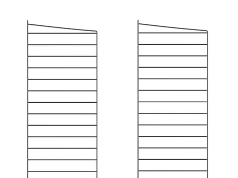 Golvgavel String, grå 85x30 cm. Ord. pris inkl. moms: ca 1549 kr.