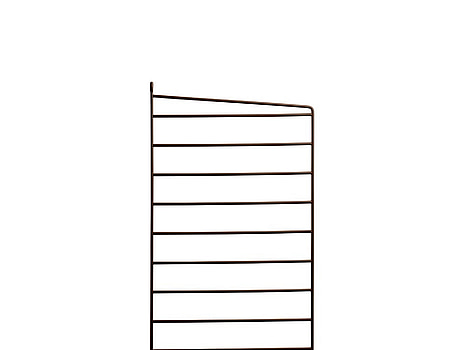 6 st. Väggavel String, brun, 50x30 cm.