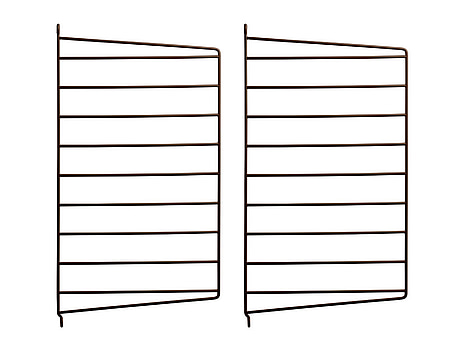 8 st. Väggavel String, brun, 50x30 cm.