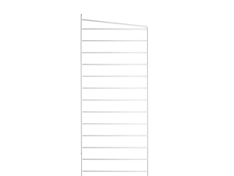 4 st. Golvgavel String, vit, 85x30 cm.