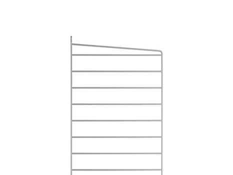 6 st. Väggavel String, grå, 75x30.