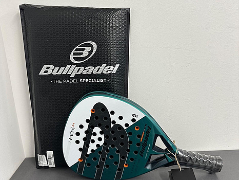 Padelracket, Bullpadel, Hack 04, svart/vit/turkos/orange.