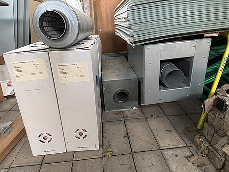 Ljuddämpare samt ventilationsfilter