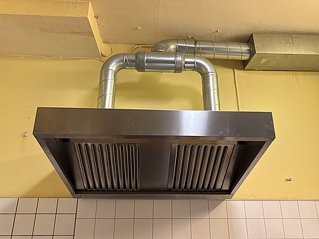 Rostfri fläktkåpa | 120x90x45 cm