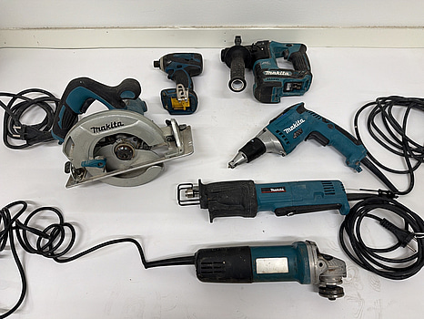 Parti verktyg Makita, sladd & batteridrivna