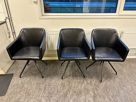 6 st. fåtöljer WidaXL, inkl. stol