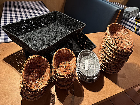 Brödkorgar i olika storlekar