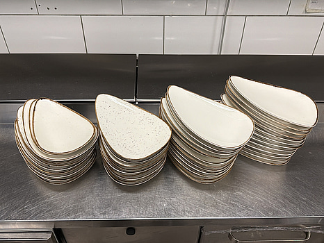 Tallrikar, ca 40 st, bladform, Corendon by Kutahya