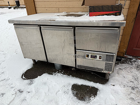 Kylbänk, Friulinox, rostfri (defekt)