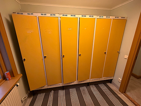 Omklädningsskåp, 3 enheter (6 skåp), Sonesson