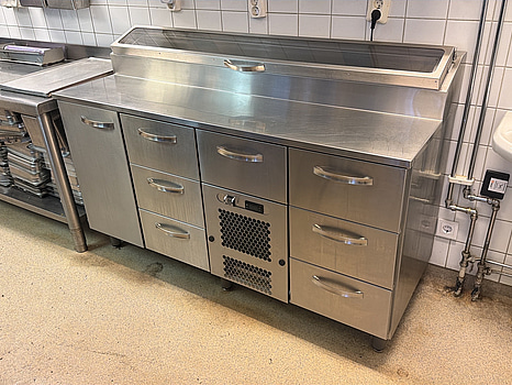 Kylbänk med kylränna, INOX Baltic, rostfritt stål -2024