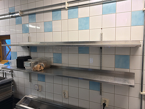 Rostfria hyllor, 4 st