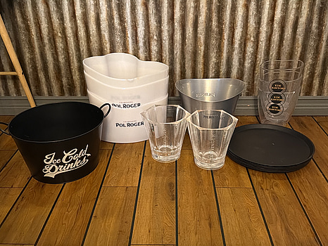 Kylhinkar, 10 st, samt 6 st brickor