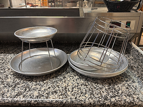 4 st serveringfat för skaldjurplateu