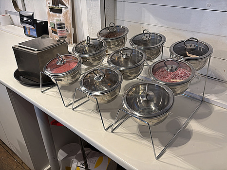 Strösselställ 3 st samt chokladvärmare