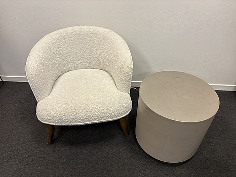 Fåtölj inkl. Sidobord och fotpall - Englesson