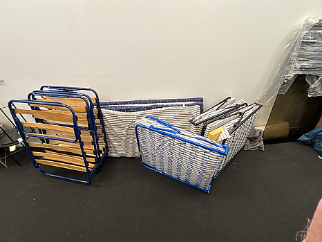 5 st. Sängar, ihopfällbara