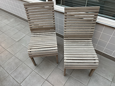 2 st. Utomhusstolar Artwood