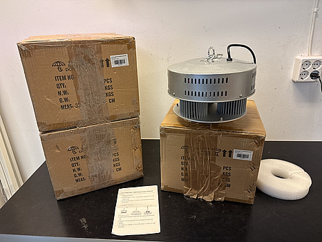 3 st LED High Bay-lampa 150W, IP44