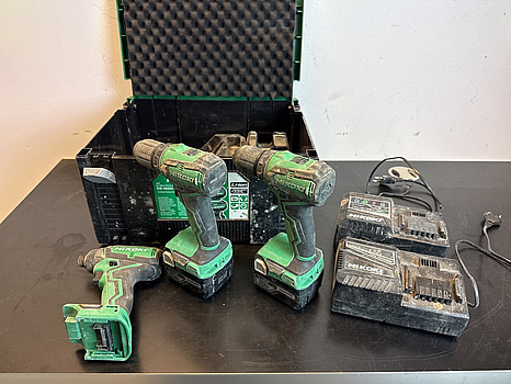 3 st skruvdragare Hikoki