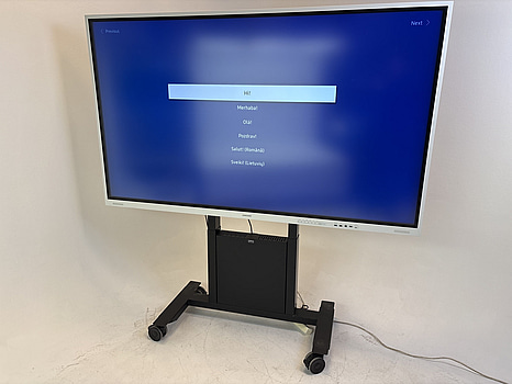 Skärm Samsung Flip WM85B 85 tum touchskärm inkl. TV-ställ på hjul