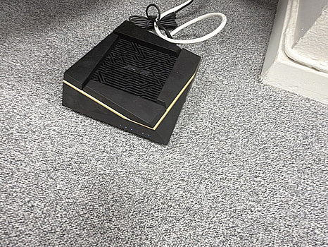 Router, Asus, svart med guldkant