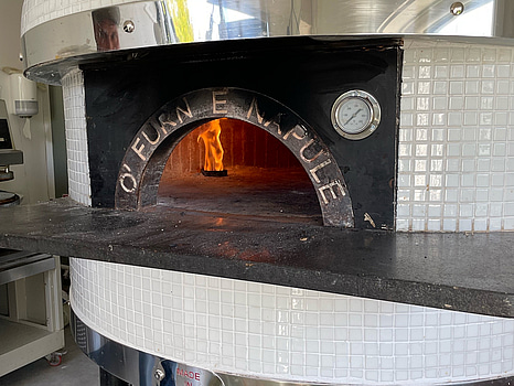 Napolitansk pizzaugn Di Vicino Forni, Biancorosso, 120 cm
