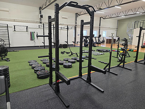 Half rack med vikthängare